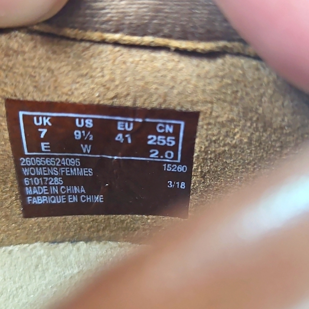 Clarks Ashland Spin Brown Comfort Walking Leather Womens Shoes Size 9.5 Wide - Picture 4 of 7